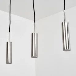 hofstein Suspension Dalheim LED Nickel mat, 3 lumières* Éclairage Led