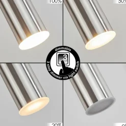 hofstein Suspension Dalheim LED Nickel mat, 1 lumière