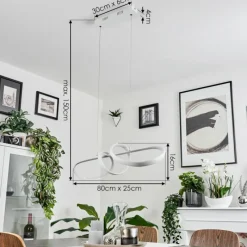 hofstein Suspension Dauntey LED Blanc, 1 lumière