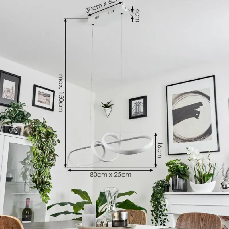 hofstein Suspension Dauntey LED Blanc, 1 lumière