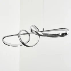 hofstein Suspension Dauntey LED Nickel mat, 1 lumière