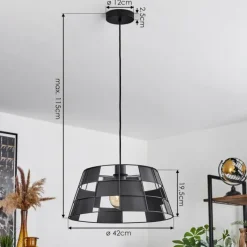 hofstein Suspension Daynard Noir, 1 lumière* Suspensions