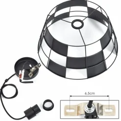 hofstein Suspension Daynard Noir, 1 lumière* Suspensions