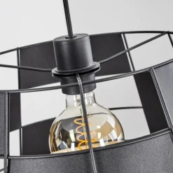 hofstein Suspension Daynard Noir, 1 lumière* Suspensions