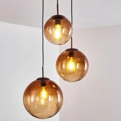 hofstein Suspension Degevos Brun, 3 lumières