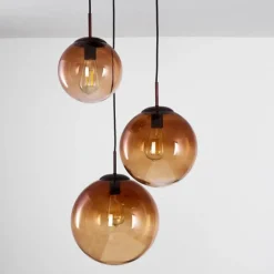 hofstein Suspension Degevos Brun, 3 lumières