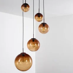 hofstein Suspension Degevos Brun, 5 lumières