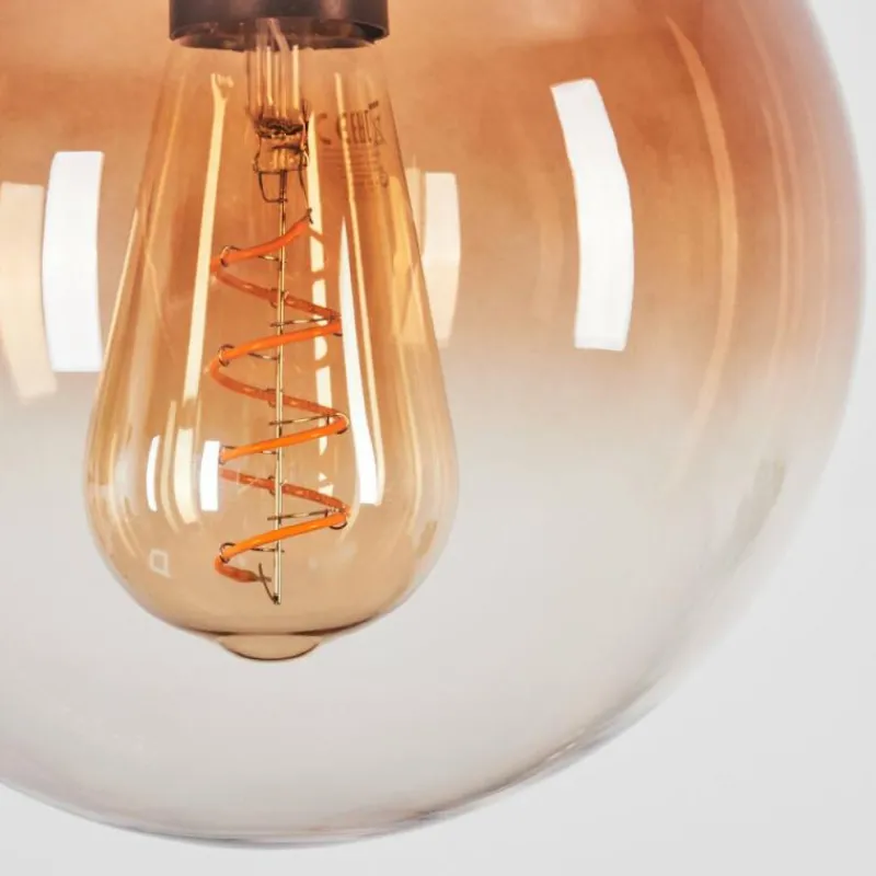 Suspension Verre Fumé-hofstein Suspension Degevos Brun, 1 lumière