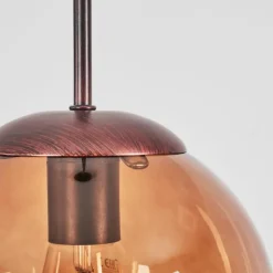 Suspension Verre Fumé-hofstein Suspension Degevos Brun, 1 lumière