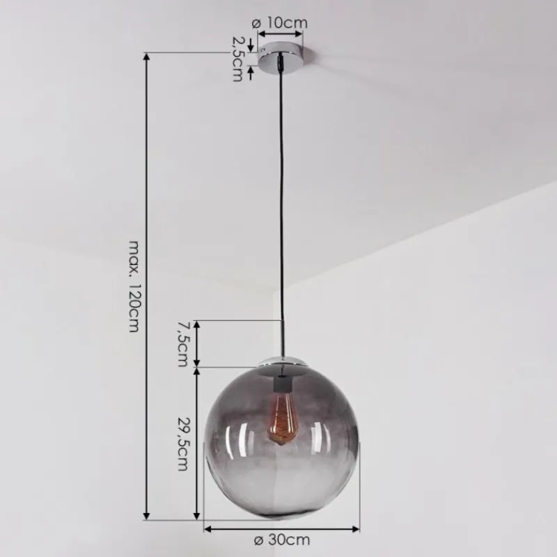 hofstein Suspension Degevos Chrome, 1 lumière