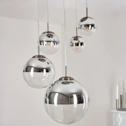 hofstein Suspension Degevos Nickel mat, 5 lumières