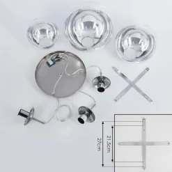 hofstein Suspension Degevos Nickel mat, 3 lumières