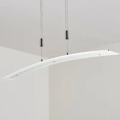 hofstein Suspension Delaware LED Argenté, 1 lumière