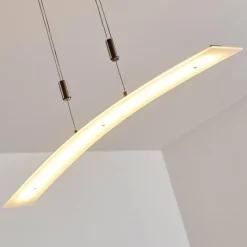 hofstein Suspension Delaware LED Argenté, 1 lumière