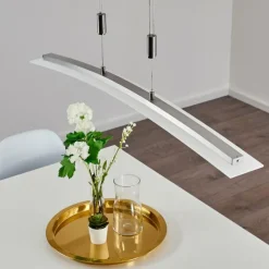 hofstein Suspension Delaware LED Argenté, 1 lumière