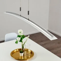 hofstein Suspension Delaware LED Argenté, 1 lumière