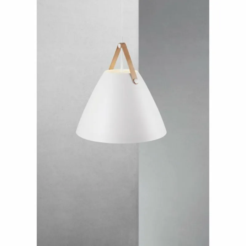 Design For The People by Nordlux Suspension STRAP48 Blanc, 1 lumière