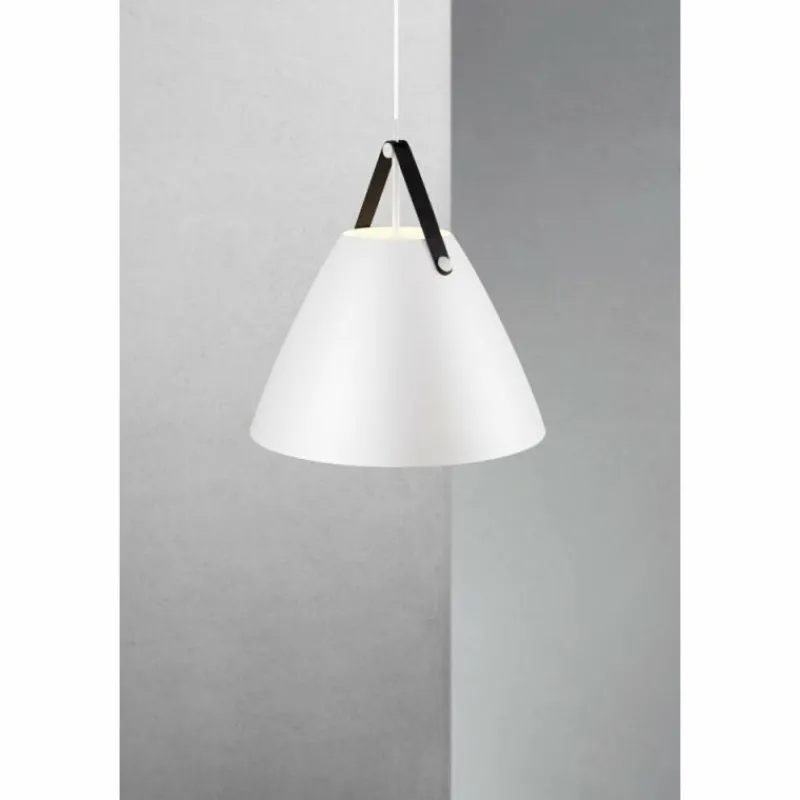 Design For The People by Nordlux Suspension STRAP48 Blanc, 1 lumière