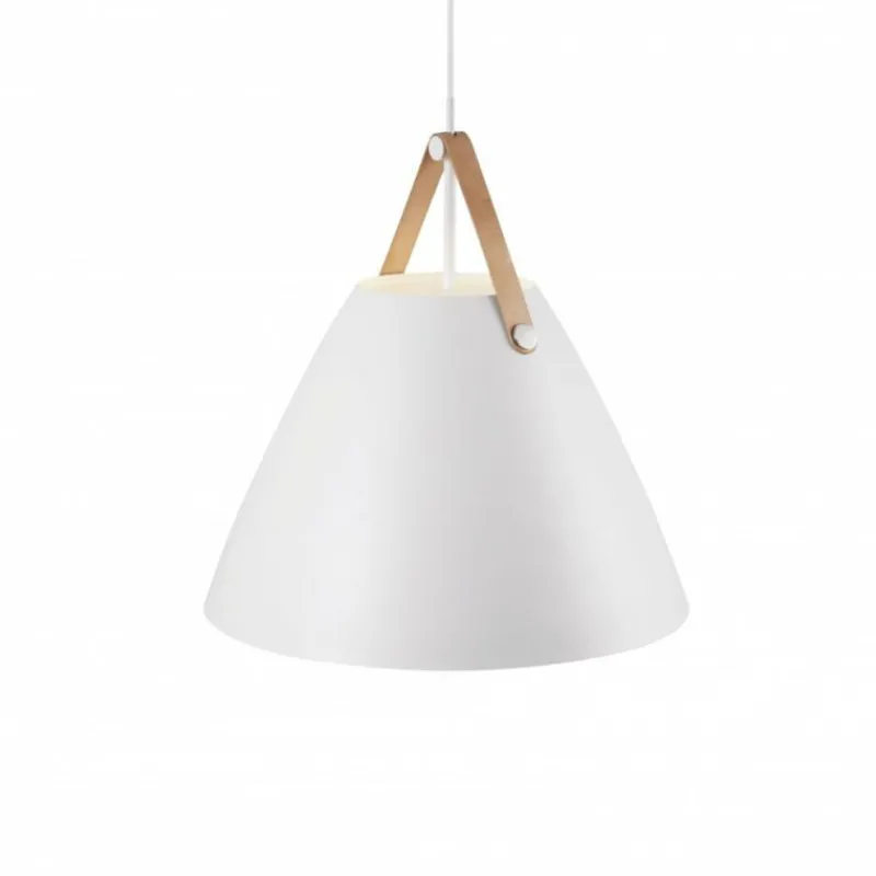 Design For The People by Nordlux Suspension STRAP48 Blanc, 1 lumière