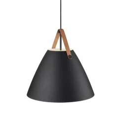 Design For The People by Nordlux Suspension STRAP48 Noir, 1 lumière