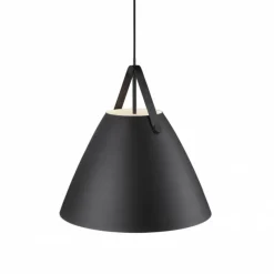 Design For The People by Nordlux Suspension STRAP48 Noir, 1 lumière