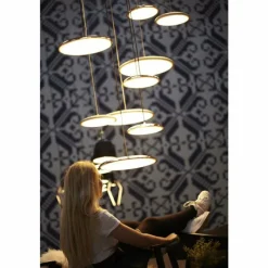 Design For The People by Nordlux Suspension Artist LED Gris, 1 lumière* Éclairage Led