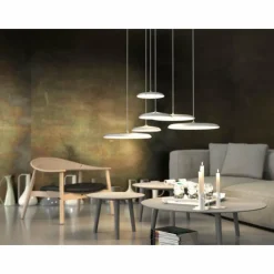 Design For The People by Nordlux Suspension Artist LED Gris, 1 lumière* Éclairage Led
