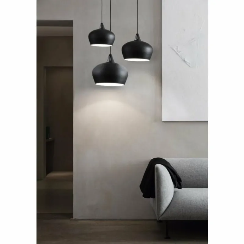 Luminaires Scandinaves-Design For The People by Nordlux Suspension Belly Noir, 1 lumière