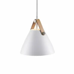 Luminaires Scandinaves-Design For The People by Nordlux Suspension Strap Blanc, 1 lumière