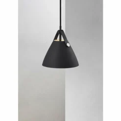 Luminaires Scandinaves-Design For The People by Nordlux Suspension Strap Noir, 1 lumière