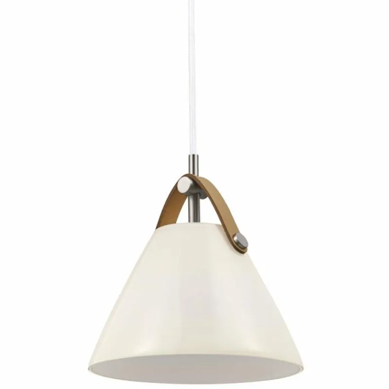 Design For The People by Nordlux Suspension STRAP Nickel mat, 1 lumière