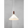 Luminaires Scandinaves-Design For The People by Nordlux Suspension NORI Brun, Blanc, 1 lumière