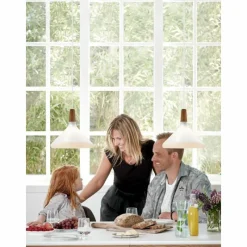 Luminaires Scandinaves-Design For The People by Nordlux Suspension NORI Brun, Blanc, 1 lumière