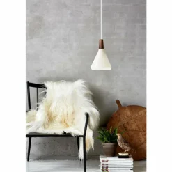 Luminaires Scandinaves-Design For The People by Nordlux Suspension NORI Brun, Blanc, 1 lumière