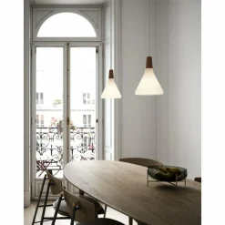 Luminaires Scandinaves-Design For The People by Nordlux Suspension NORI Brun, Blanc, 1 lumière