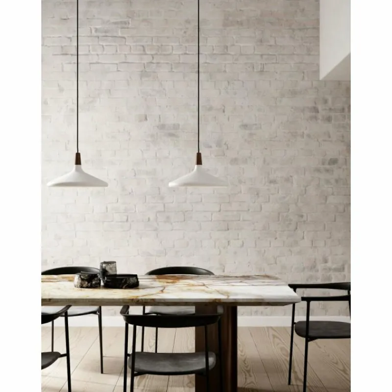 Luminaires Scandinaves-Design For The People by Nordlux Suspension NORI Brun, Blanc, 1 lumière
