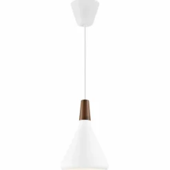 Luminaires Scandinaves-Design For The People by Nordlux Suspension NORI Brun, Blanc, 1 lumière