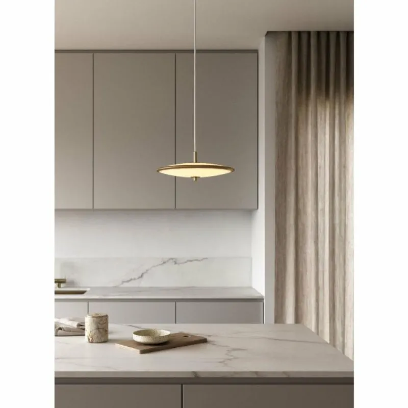 Design For The People by Nordlux Suspension BLANCHE LED Laiton, 1 lumière