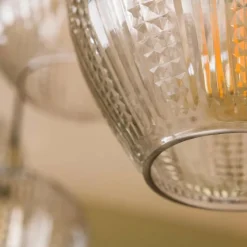 hofstein Suspension Diamond Anthracite, 5 lumières