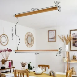hofstein Suspension Disentis LED Écru, 1 lumière