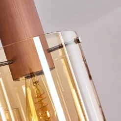 hofstein Suspension Dodoma Cuivre, 3 lumières