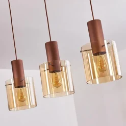 hofstein Suspension Dodoma Cuivre, 3 lumières