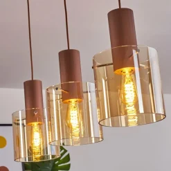 hofstein Suspension Dodoma Cuivre, 3 lumières