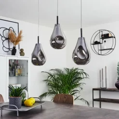 Luminaires Scandinaves-hofstein Suspension Domma Chrome, 3 lumières