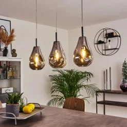 Luminaires Scandinaves-hofstein Suspension Domma Chrome, 3 lumières