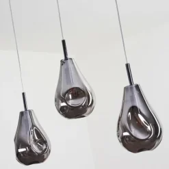 Luminaires Scandinaves-hofstein Suspension Domma Chrome, 3 lumières