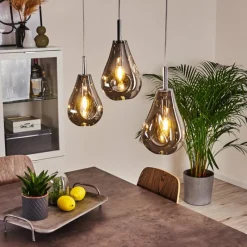 Luminaires Scandinaves-hofstein Suspension Domma Chrome, 3 lumières