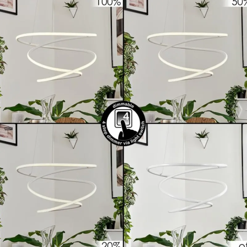 hofstein Suspension Donebas LED Blanc, 1 lumière