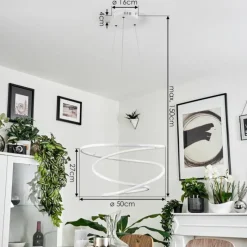 hofstein Suspension Donebas LED Blanc, 1 lumière