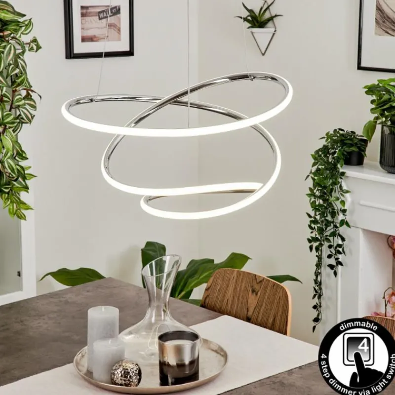 hofstein Suspension Donebas LED Chrome, 1 lumière